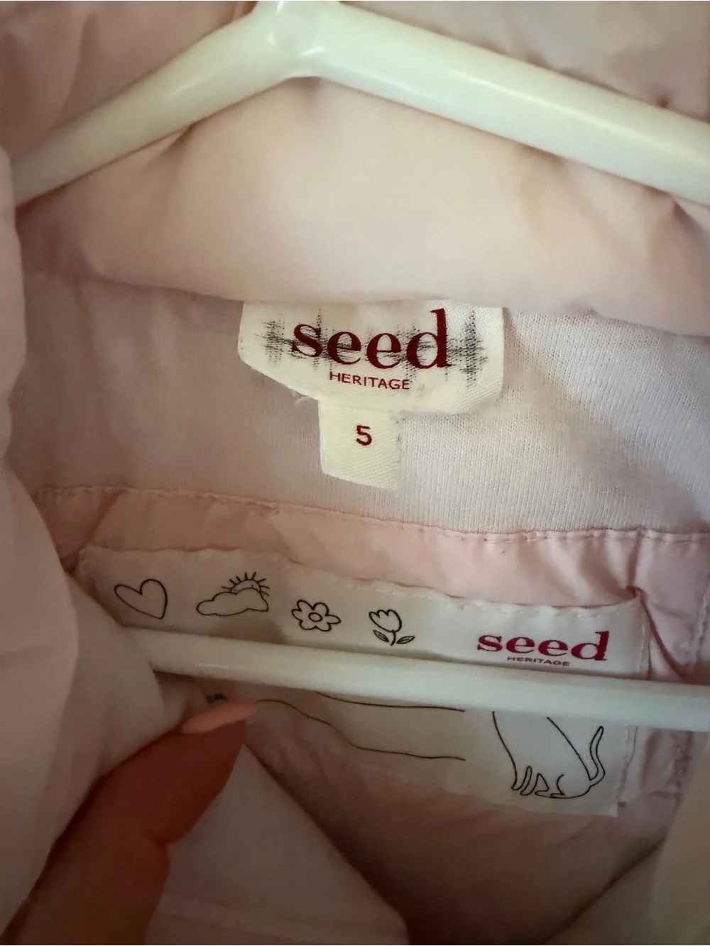 Heritage Seed Light Pink Quilted Vest